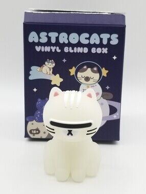 Smoko Astrocats Vinyl Blind Box Series: Frosted Cyber Cat Figure